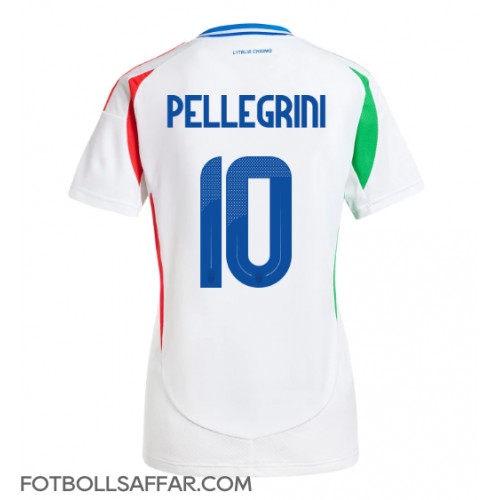 Italien Lorenzo Pellegrini #10 Bortatröja Dam EM 2024 Kortärmad